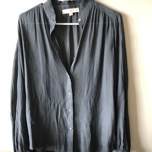 LOFT Dark Grey Blouse